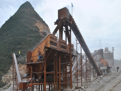 initial requirement for crusher plant