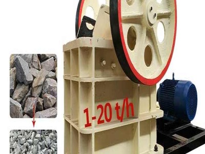 size and capasity typical jaw crusher